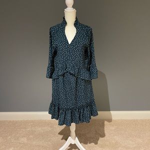 Polka dot ruffle dress